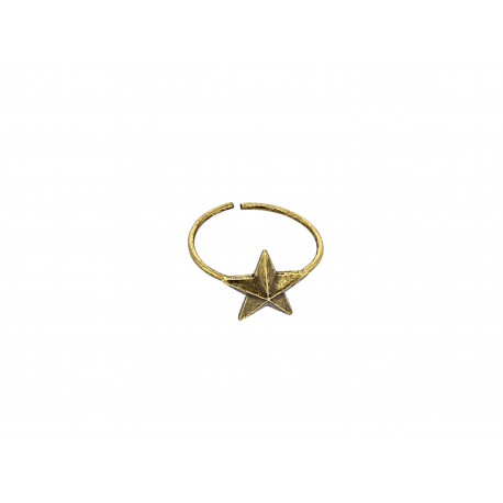 OLD GOLD PLATED STAR RING
