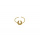 GOLD PLATED HORSE SHOE RING