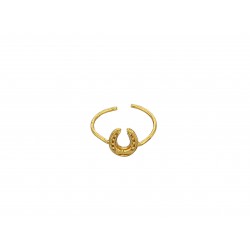 GOLD PLATED HORSE SHOE RING