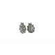 BOUCLES D'OREILLES PUCE COCCINELLE VIEIL ARGENT