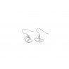 SILVER PLATED DOUBLE HEART EARRINGS
