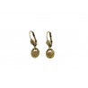 BOUCLES D'OREILLES PENDANTES CADENAS VIEIL OR