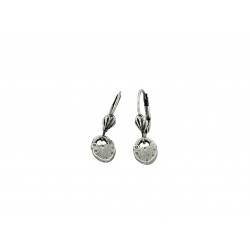 OLD SILVER PLATED LOCKER EARRINGS