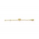 GOLD PLATED CLOVER CHAIN BRACELET