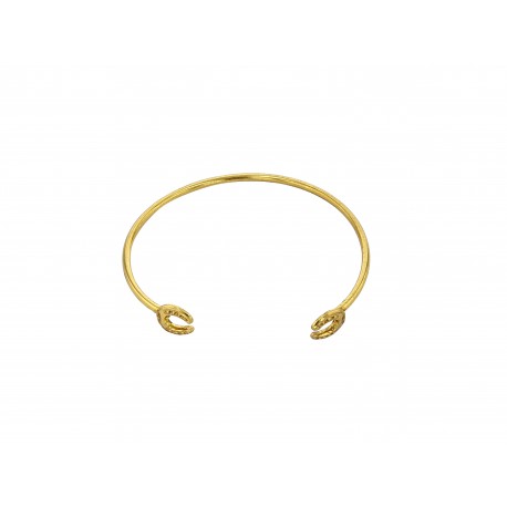 GOLD PLATED HORSE SHOE BRACELET