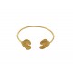 GOLD PLATED HEART BRACELET