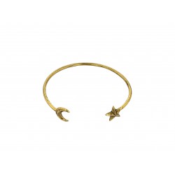 BRACELET ETOILE ET LUNE  VIEIL OR