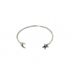 BRACELET ETOILE ET LUNE VIEIL ARGENT