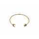 OLD GOLD PLATED SUN AND STAR BRACELET