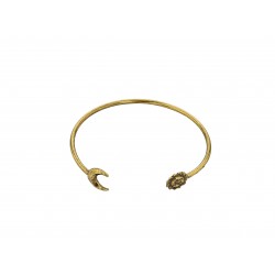 OLD GOLD PLATED MOON AND SUN BRACELET