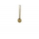 OLD GOLD PLATED LOCKER PENDENT