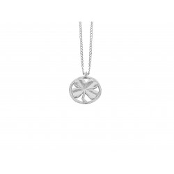SILVER PLATED CLOVER PENDENT