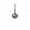 OLD SILVER PLATED COMPASS PENDENT