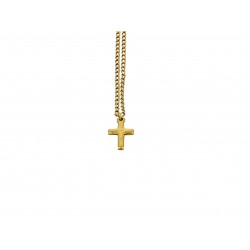 Pendentif croix dore