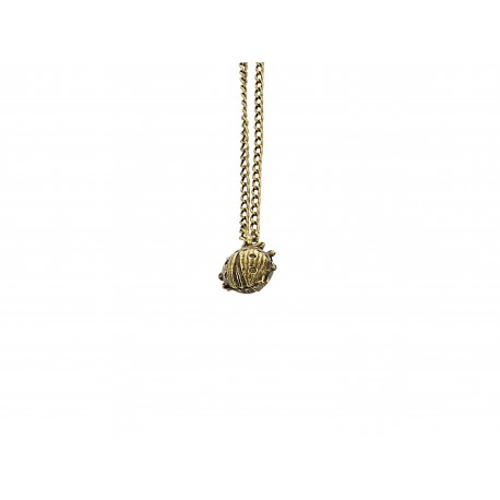 OLD GOLD PLATED LADYBUG PENDENT