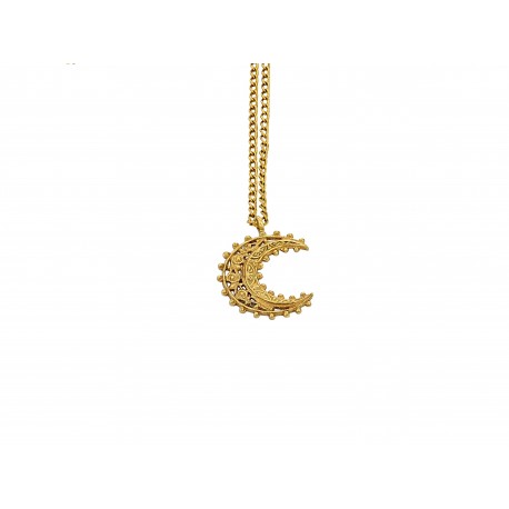 GOLD PLATED MOON PENDENT