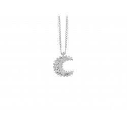 Pendentif lune argente