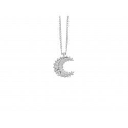 SILVER PLATED MOON PENDANT