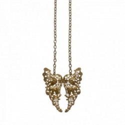 GOLD PLATED FILIGREE WING BACK NECKLACE