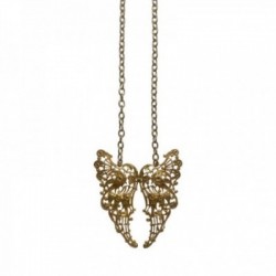 GOLD PLATED FILIGREE WING BACK NECKLACE