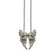 SILVER PLATED FILIGREE WING BACK NECKLACE