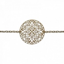 GOLD PLATED FILIGREE ROUND BELT