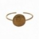 GOLD PLATED BEARDED MAN MEDAL BANGLE