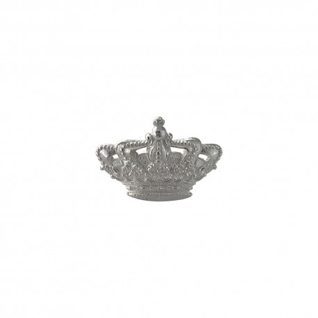 SILVER PLATED CROWN RING