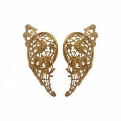 GOLD PLATED FILIGREE WING EARINGS