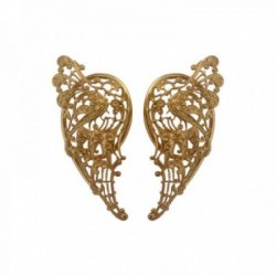 GOLD PLATED FILIGREE WING EARINGS