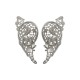 SILVER PLATED FILIGREE WING EARINGS