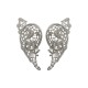 SILVER PLATED FILIGREE WING EARINGS