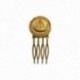 GOLD PLATED PARIS MEDAL COMB