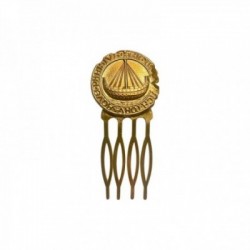 Peigne medaille paris dore vif