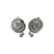 SILVER PLATED PARIS MEDAL EARINGS