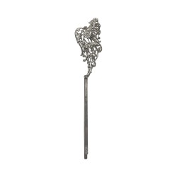 SILVER PLATED FILIGREE RIGHT WING HAIR PINS