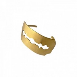 BAGUE GRAND RASOIR DORE VIF