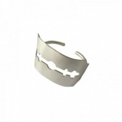 BAGUE GRAND RASOIR ARGENTE VIF