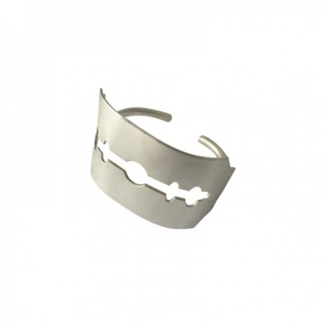 SILVER PLATED BIG SHAVER RING
