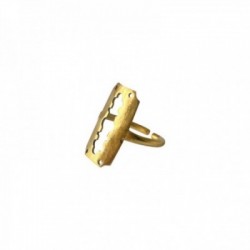 BAGUE PETIT RASOIR DORE VIF