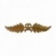 GOLD PLATED BOW AND LEAF BROOCH