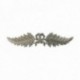 SILVER PLATED BOW AND LEAF BROOCH