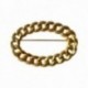 BROCHE CHAINE OVALE DORE VIF