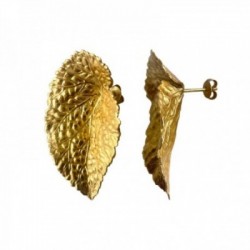 BOUCLE D OREILLE PUCE BEGOGNIA DORE VIF