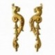 GOLD PLATED DRAGON EARRINGS