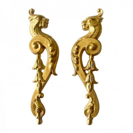GOLD PLATED DRAGON EARRINGS