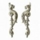 SILVER PLATED DRAGON EARRINGS