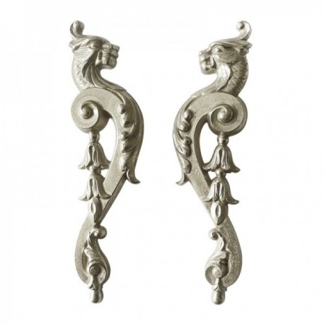 SILVER PLATED DRAGON EARRINGS