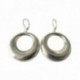 SILVER PLATED CIRCLE EARRINGS