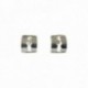 SILVER PLATED SMALL SHAVER EARRING